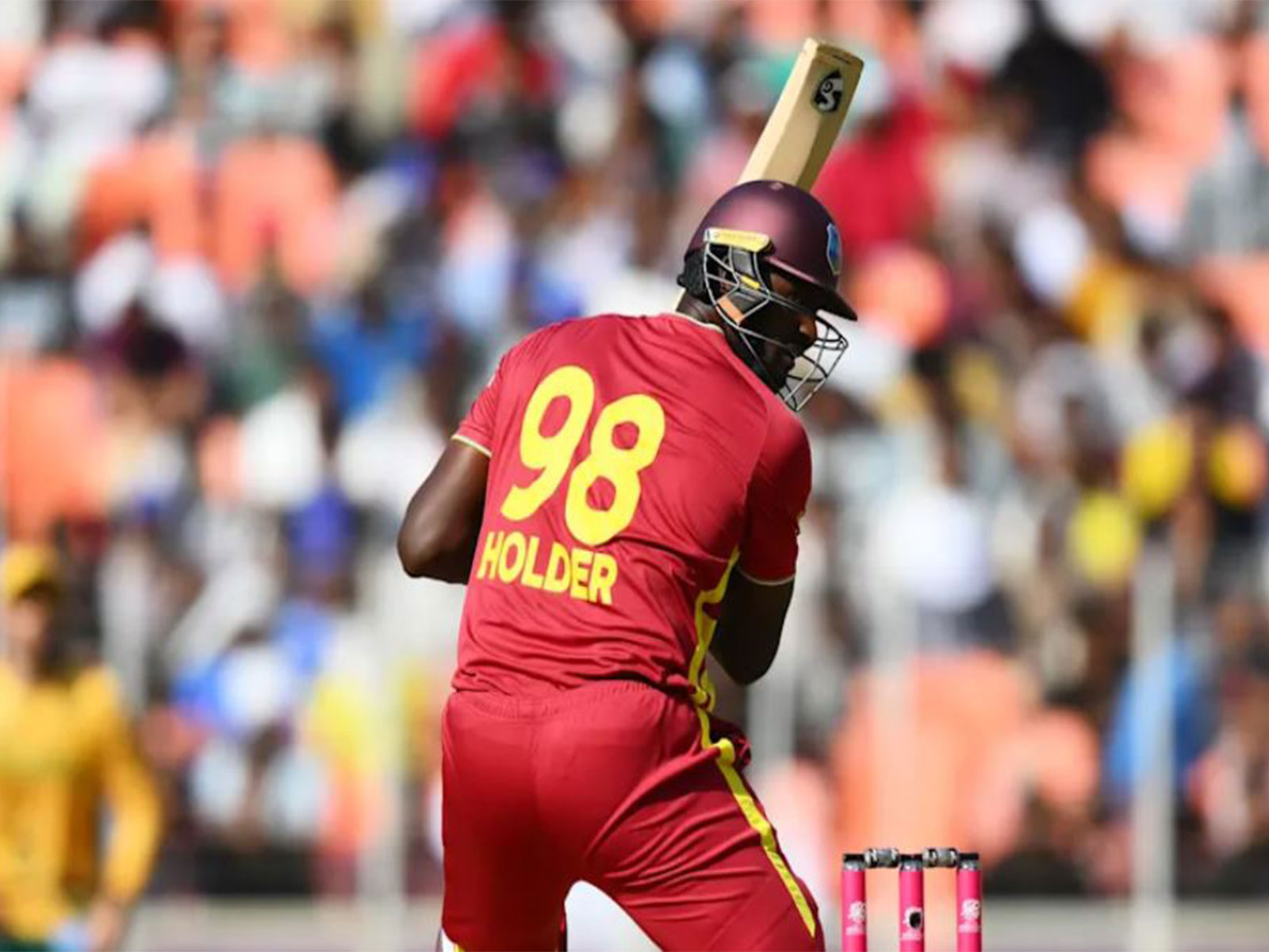Jason Holder in action. (Photo: ICC)