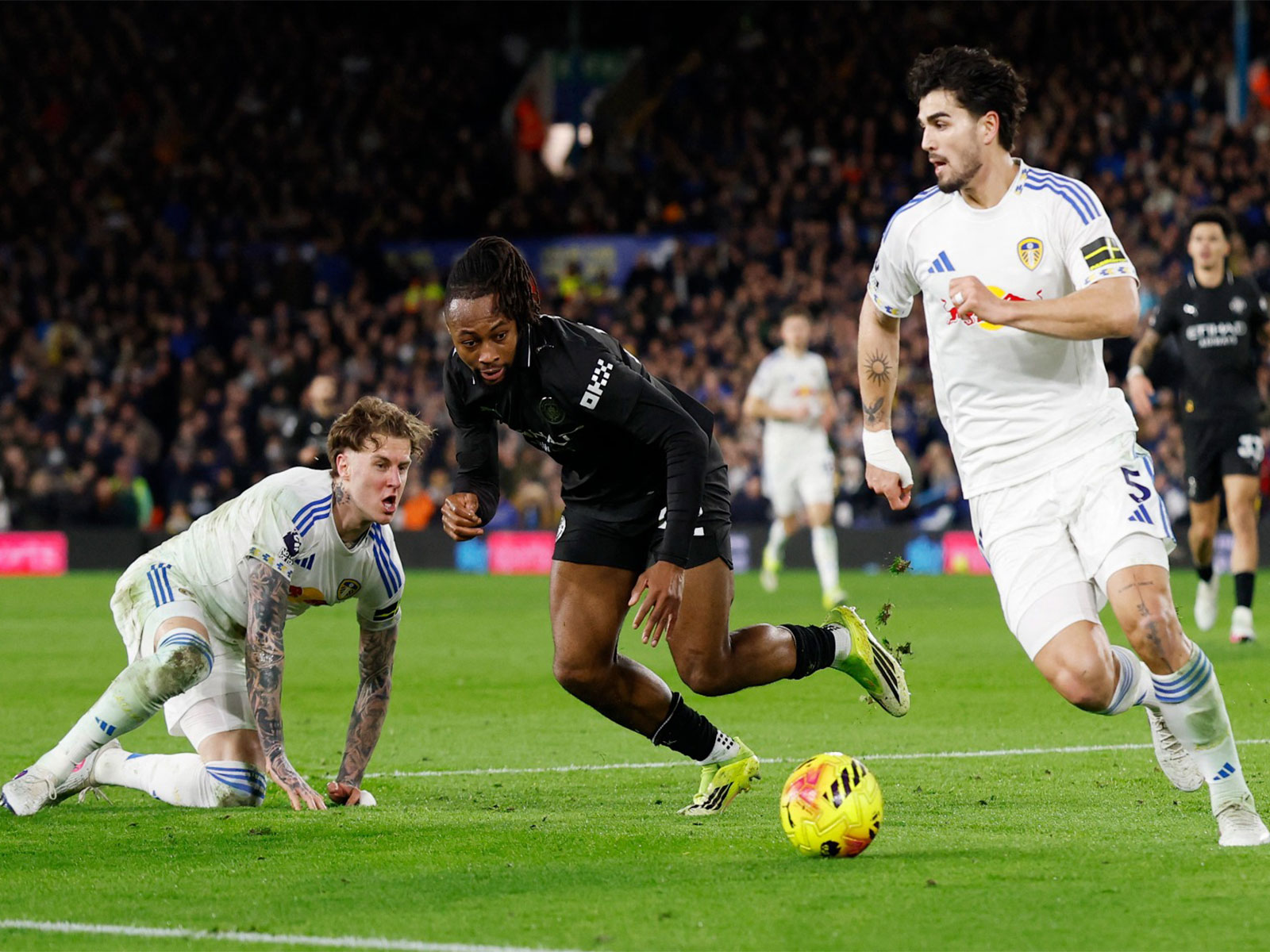 Manchester City's Antoine Semenyo in action (Photo: Reuters)