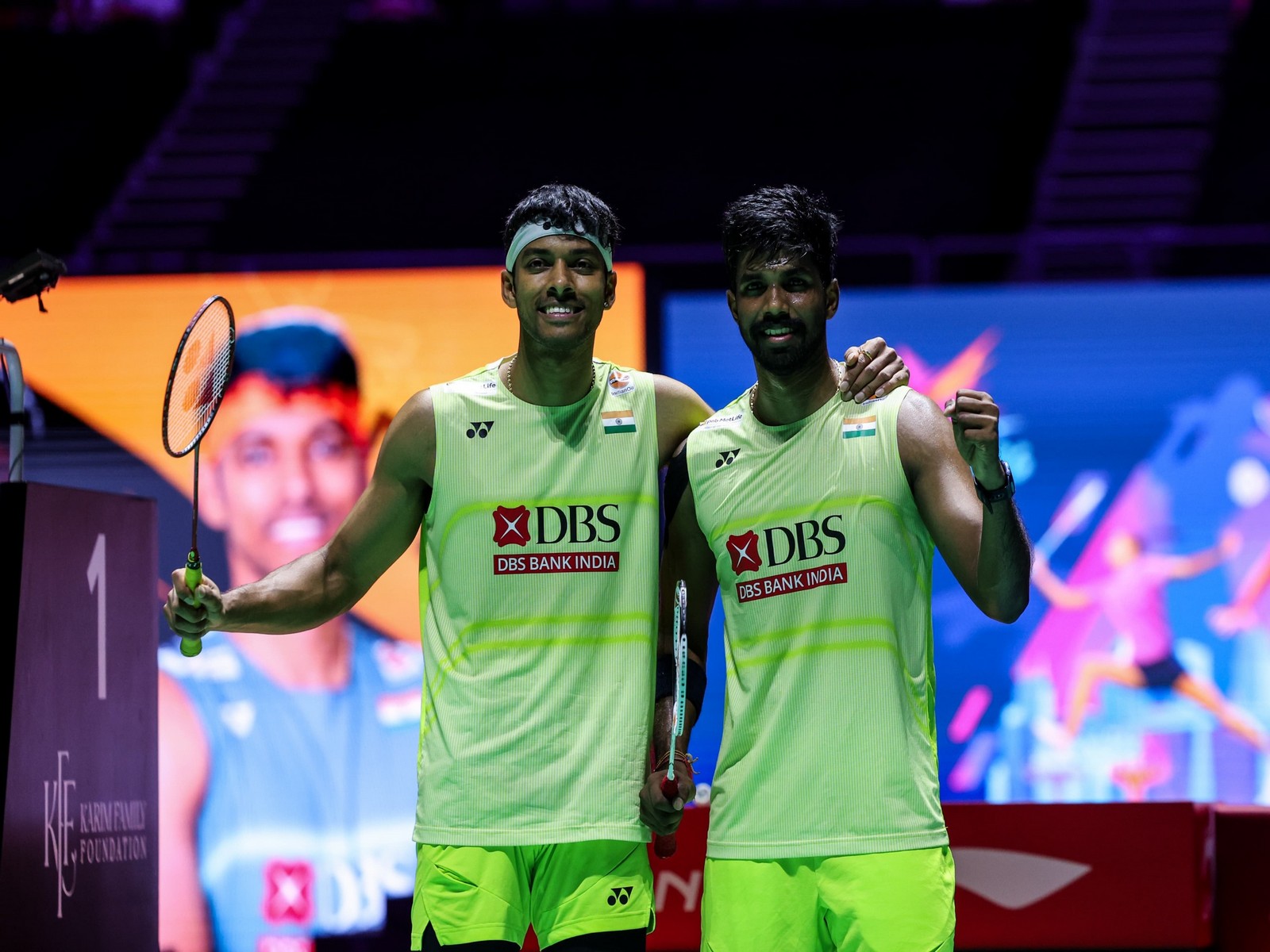 Satwiksairaj Rankireddy (right) and Chirag Shetty (left) (File Photo: ANI)