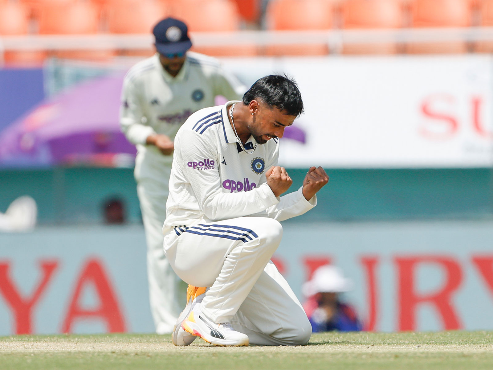 Manav Suthar. (Photo: @BCCI X)