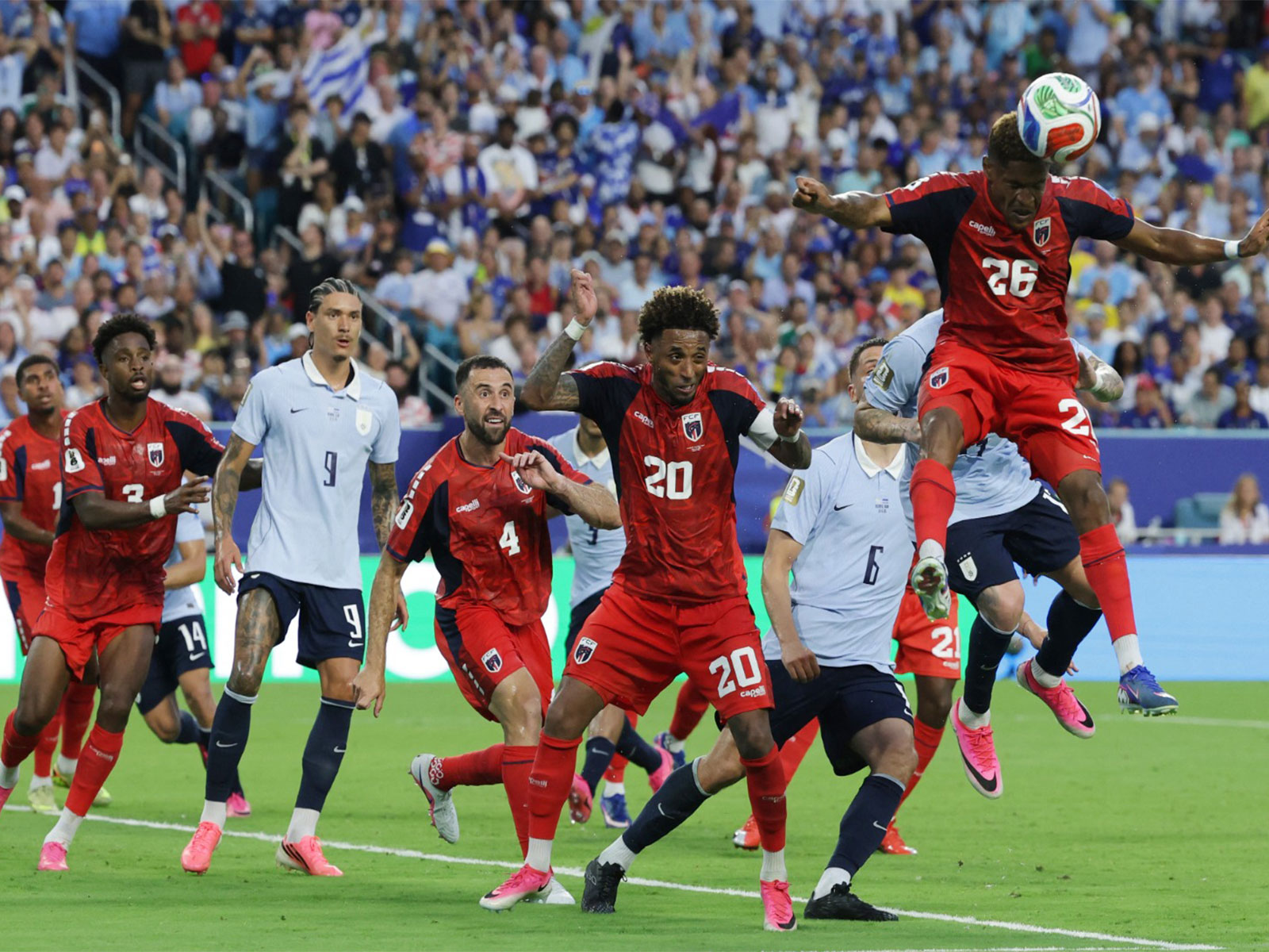 Cabo Verde and Uruguay players in action during their 2026 World Cup clash (Photo: Reuters)