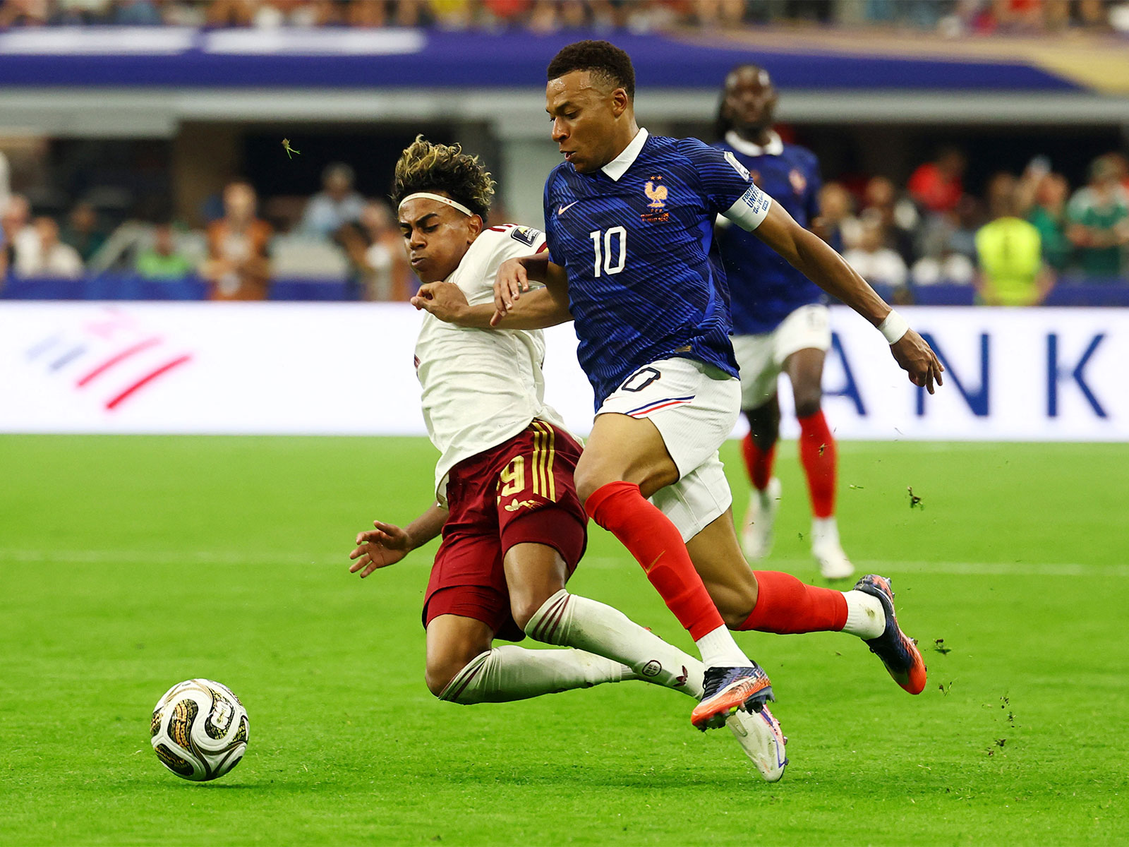 Lamine Yamal and Kylian Mbappe in action